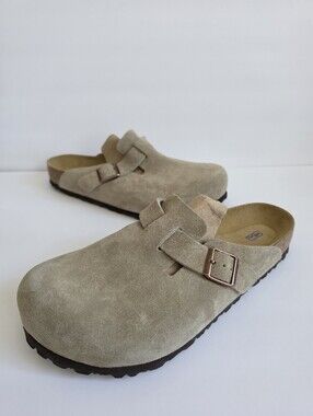 Mens Birkenstock Suede Boston Slip-On 46
